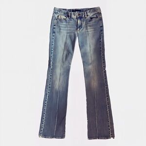 Marc Jacobs Y2K Light Wash Denim Bootcut Jeans w/ Seam Detail Women’s Size 10